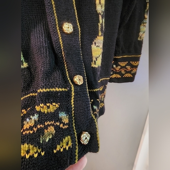 Vtg Maureen Goldie Designs 100% Pure Wool Sweater - Picture 4 of 12